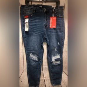 Original Denim Wax Jean Size 18 High Rise Ankle Skinny 34 W I 27